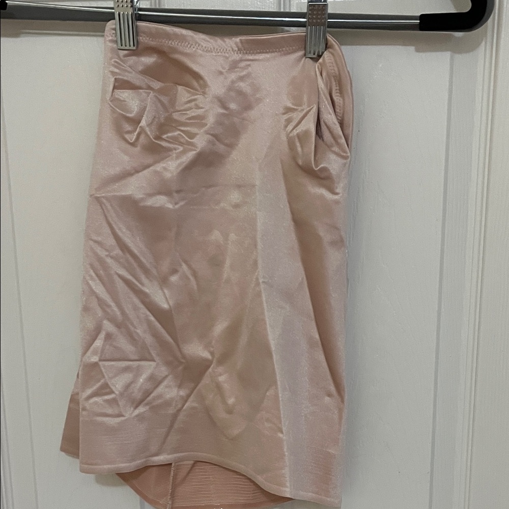 Elegant cream Satin customizable strap shapewear